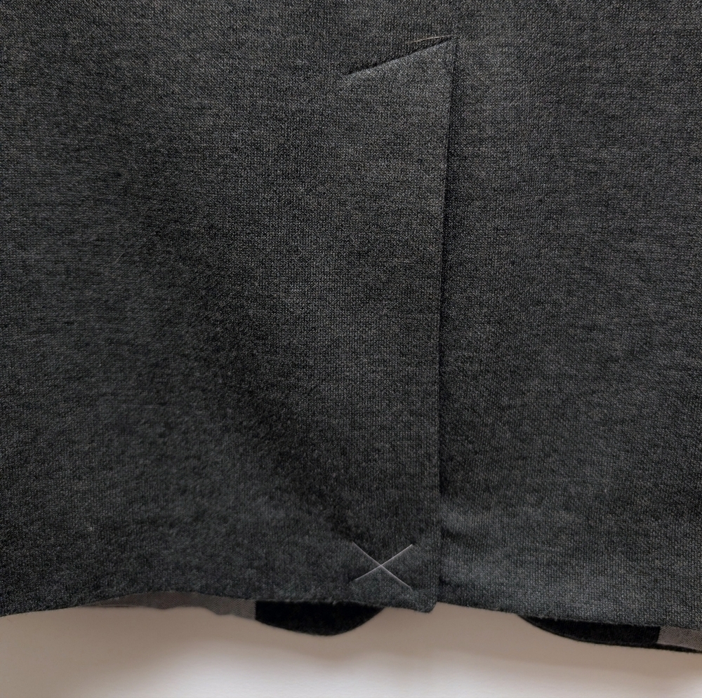 Express Men's Gray Blazer 44R Slim Fit 2 Button Notch Neck Career Office NWT - Picture 8 of 16
